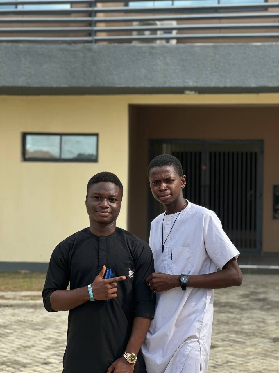 The founders of Meji Builds: Nifemi Otubanjo and Richard Oniagba